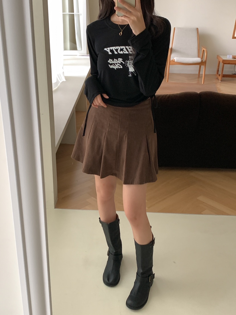 FRILL-T韓國直郵東大門代購女裝新款熱賣人氣職業時尚長袖T恤FRILL-T長袖T恤