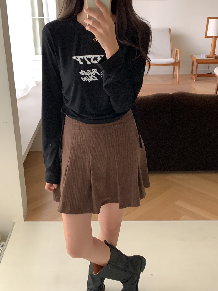 FRILL-T韓國直郵東大門代購女裝新款熱賣人氣職業時尚長袖T恤FRILL-T長袖T恤