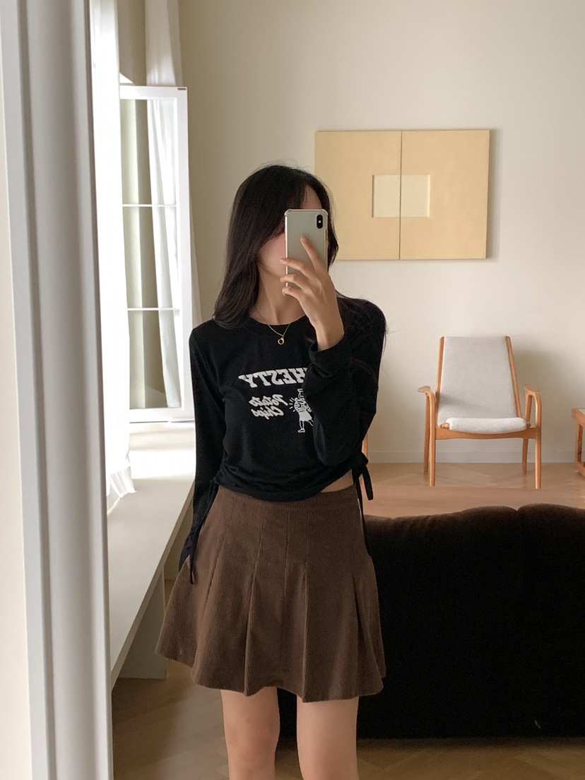 FRILL-T韓國直郵東大門代購女裝新款熱賣人氣職業時尚長袖T恤FRILL-T長袖T恤