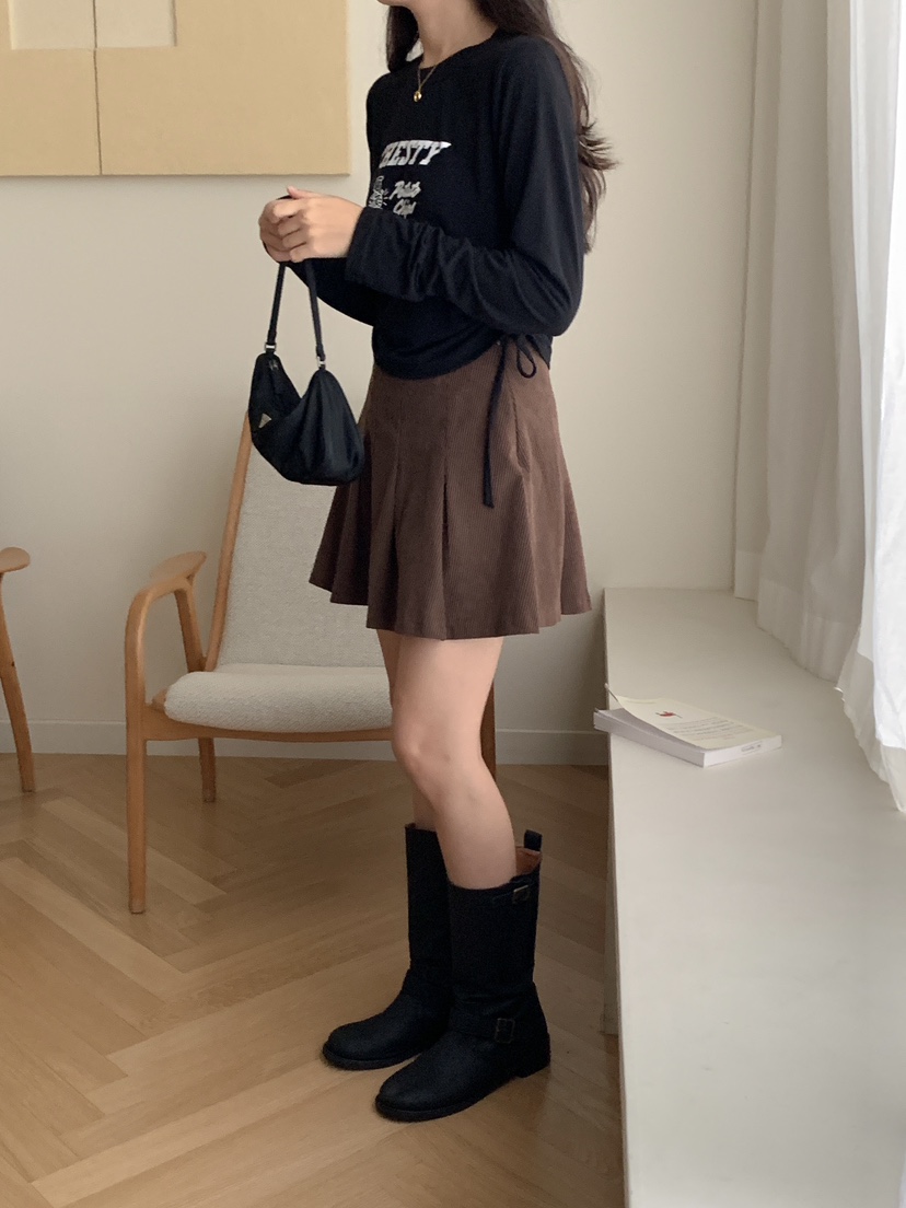 FRILL-T韓國直郵東大門代購女裝新款熱賣人氣職業時尚長袖T恤FRILL-T長袖T恤