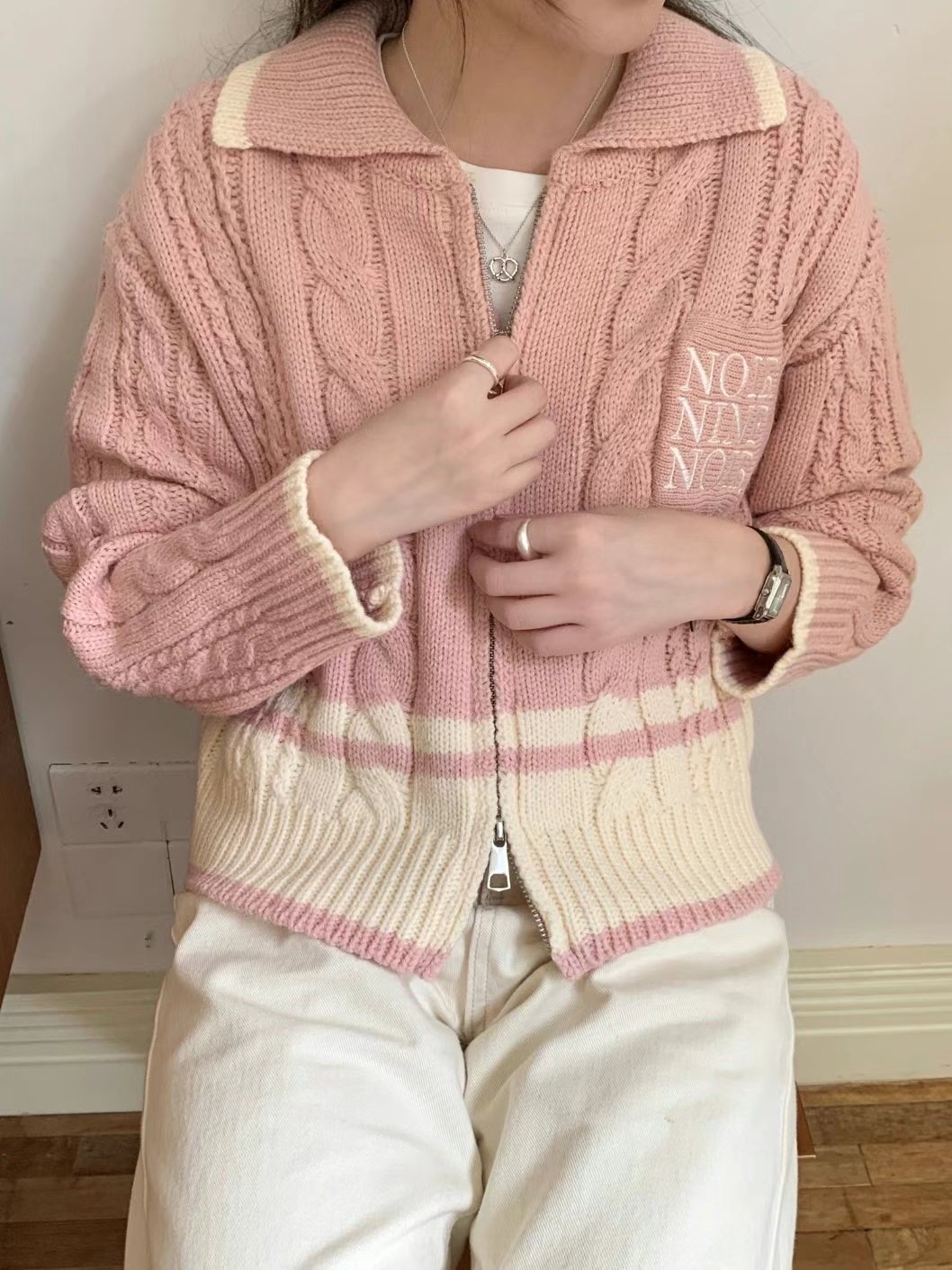 HEIZE_RUNNER韓國直郵東大門代購女裝新款熱賣時尚職業針織衫HEIZE_RUNNER針織衫圖色1