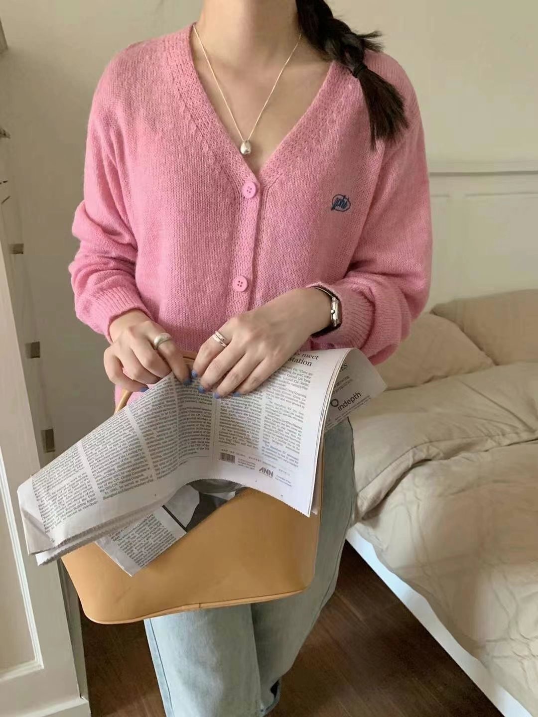 HEIZE_RUNNER韓國直郵東大門代購女裝新款24秋冬推薦針織衫HEIZE_RUNNER針織衫圖色1