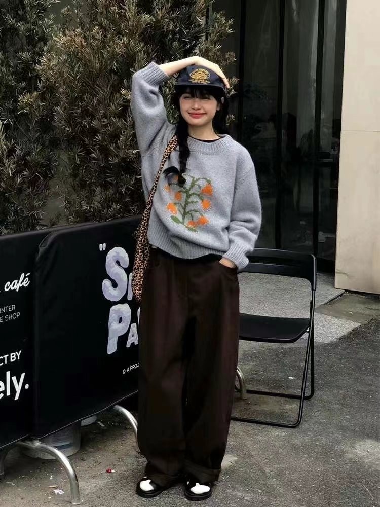 HEIZE_RUNNER韓國直郵女裝新款人氣職業休閑時尚24秋冬毛衣HEIZE_RUNNER毛衣