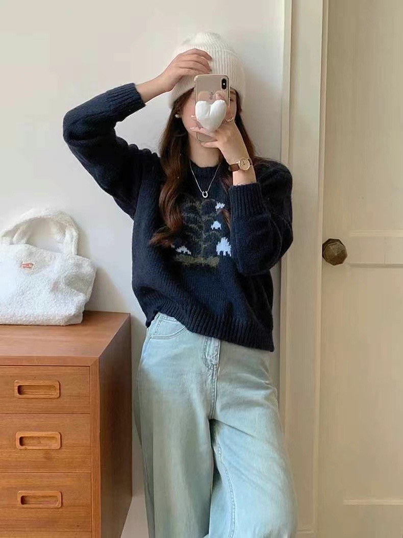 HEIZE_RUNNER韓國直郵女裝新款人氣職業休閑時尚24秋冬毛衣HEIZE_RUNNER毛衣