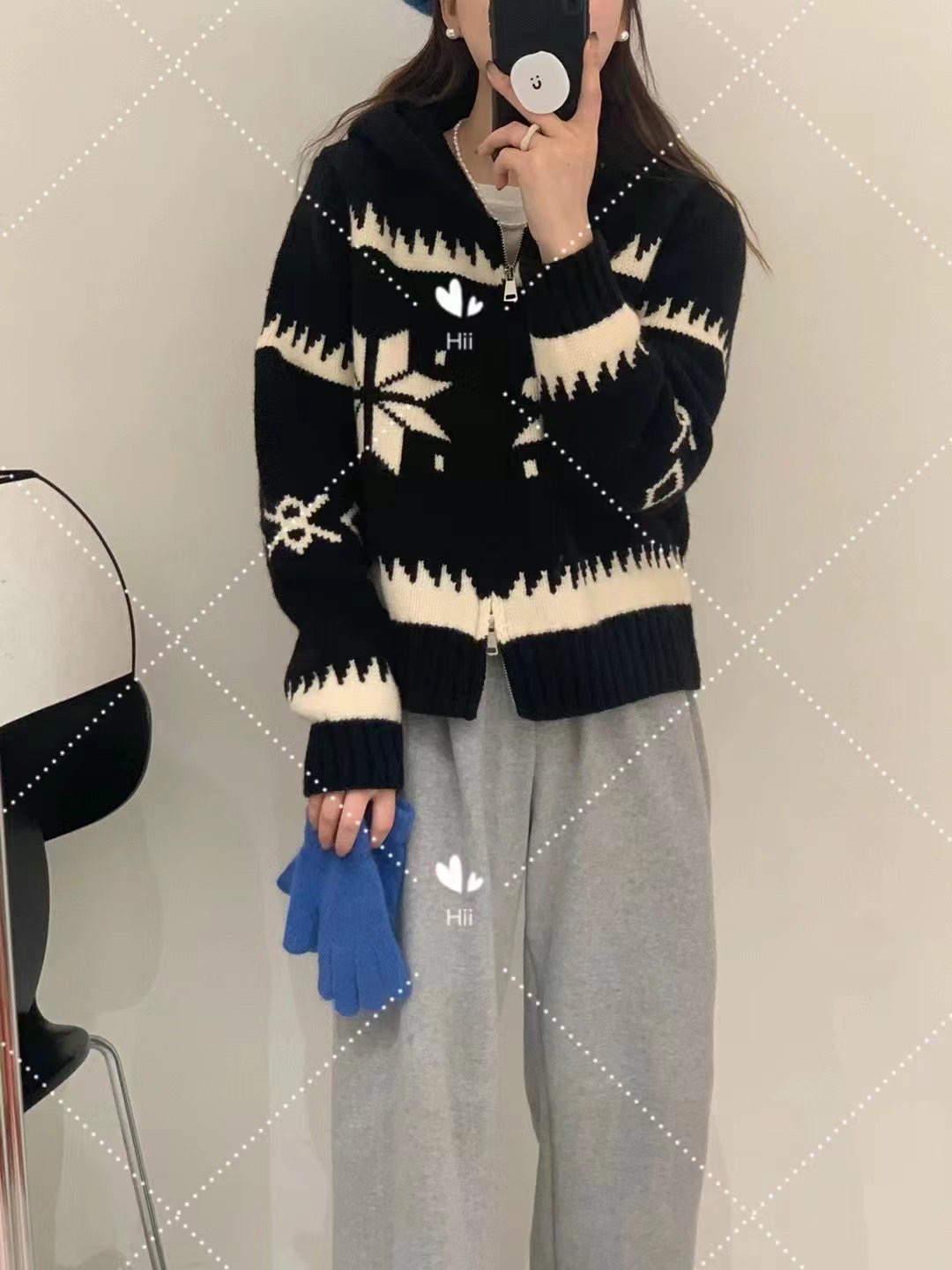 HEIZE_RUNNER韓國直郵女裝新款推薦休閑時尚職業真品針織衫HEIZE_RUNNER針織衫圖色3