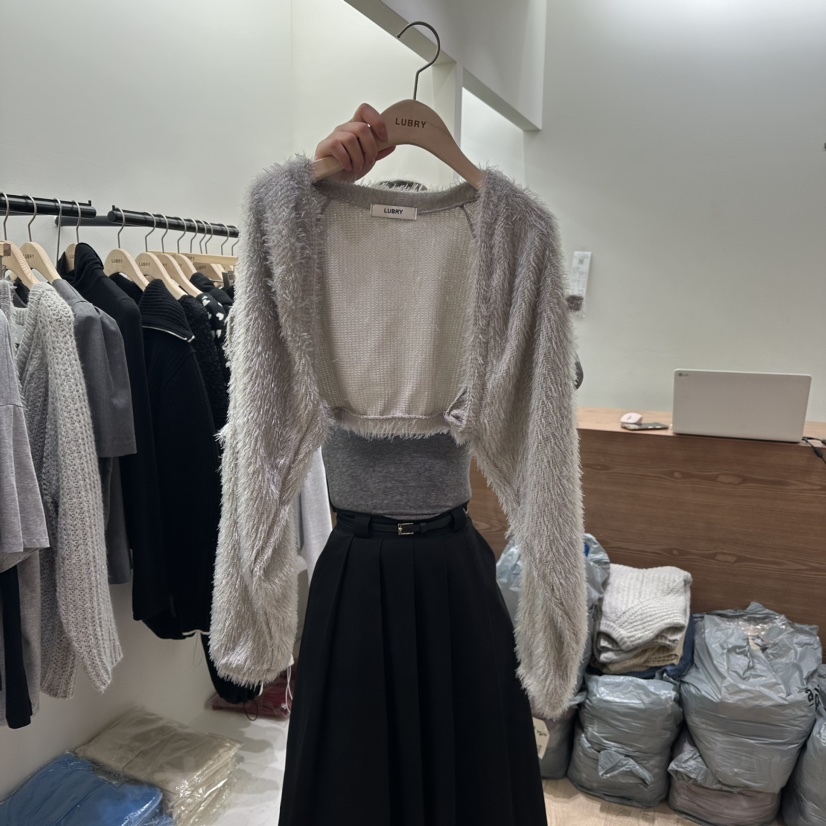 LUBRY韓國直郵東大門實拍女裝新品人氣推薦24秋冬真品針織衫NOPROBLEM針織衫圖色3