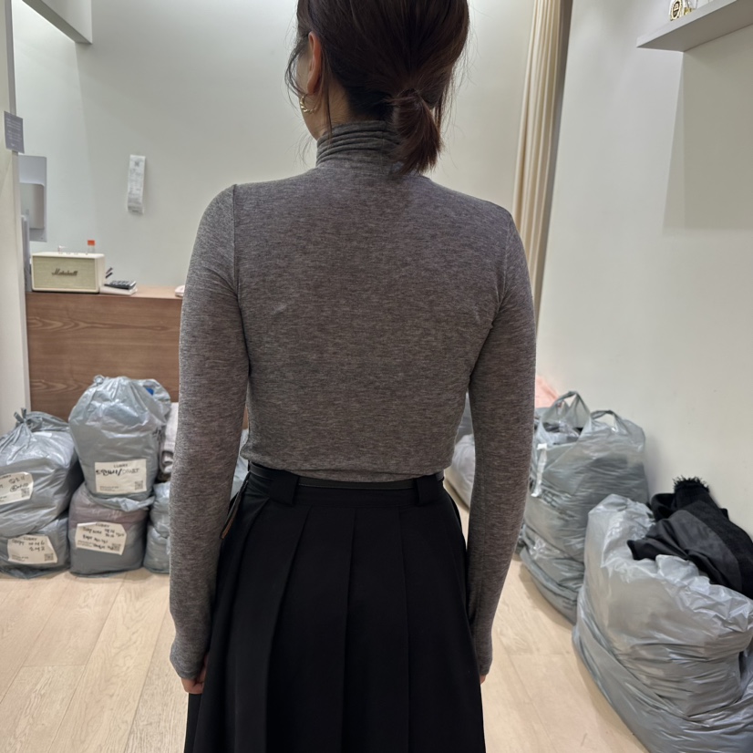 LUBRY直郵韓國代購女裝新品職業推薦熱賣24秋冬休閑長袖T恤NOPROBLEM長袖T恤