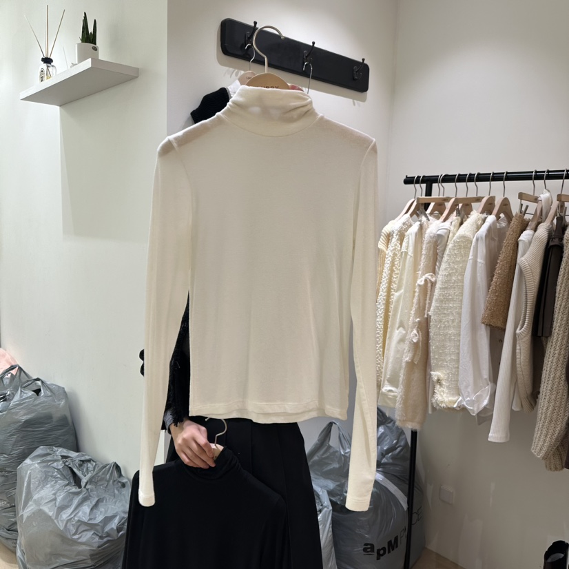 LUBRY直郵韓國代購女裝新品職業推薦熱賣24秋冬休閑長袖T恤NOPROBLEM長袖T恤圖色1