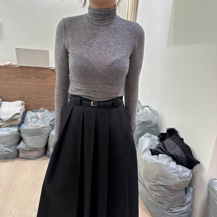 LUBRY直郵韓國代購女裝新品職業推薦熱賣24秋冬休閑長袖T恤NOPROBLEM長袖T恤圖色3