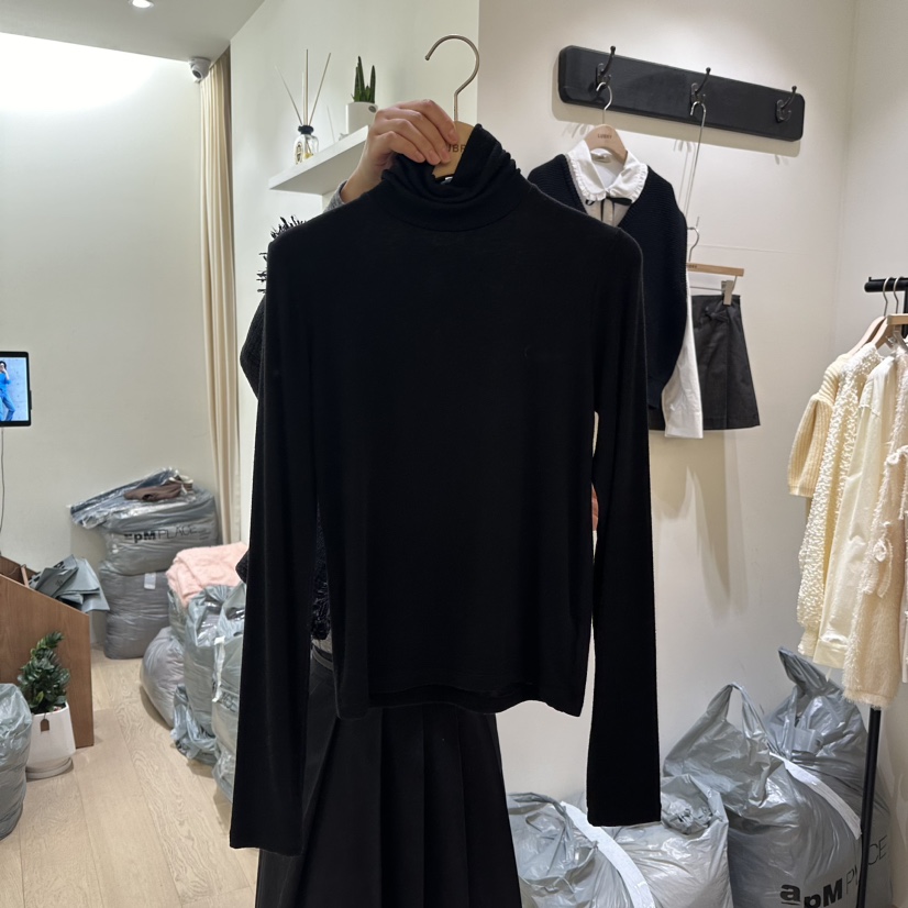 LUBRY直郵韓國代購女裝新品職業推薦熱賣24秋冬休閑長袖T恤NOPROBLEM長袖T恤圖色4