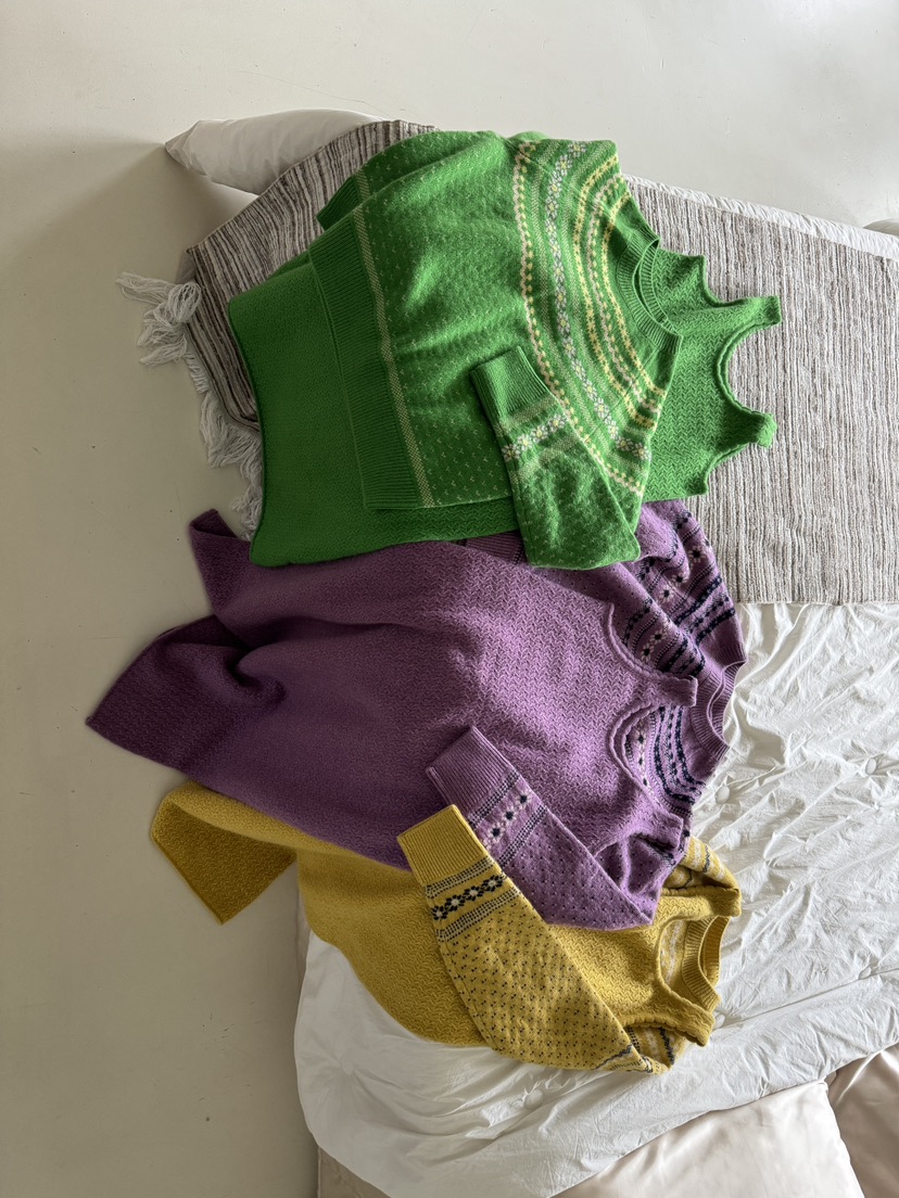 MAISON DE GLORY直郵韓國代購女裝新品24秋冬連衣裙羊毛長款MAISON DE GLORY連衣裙