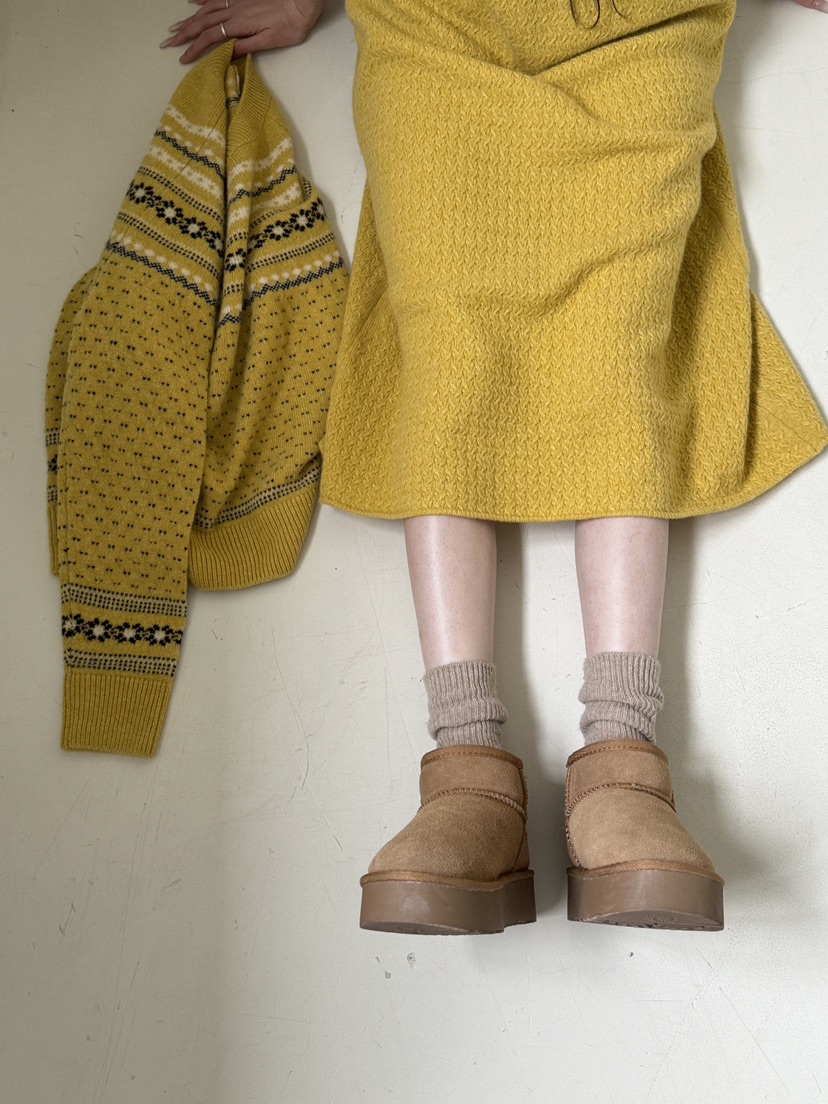 MAISON DE GLORY直郵韓國代購女裝新品24秋冬連衣裙羊毛長款MAISON DE GLORY連衣裙
