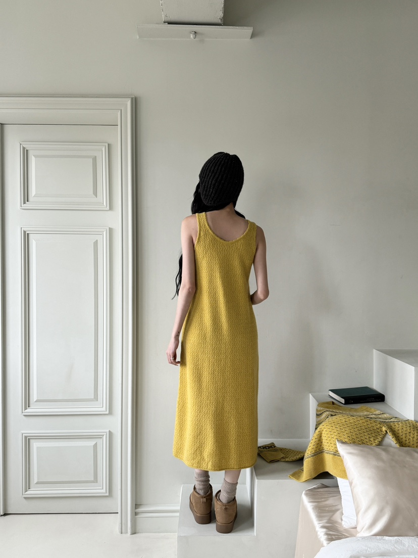 MAISON DE GLORY直郵韓國代購女裝新品24秋冬連衣裙羊毛長款MAISON DE GLORY連衣裙