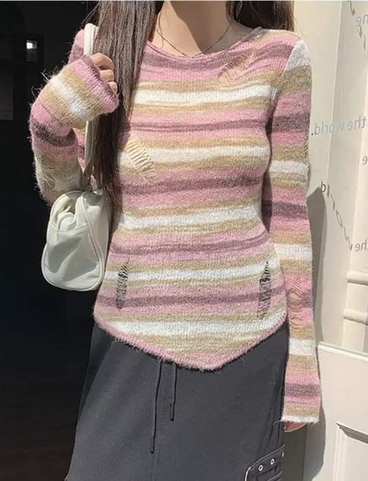 THEHANDS直郵韓國代購女裝新款推薦時尚熱賣休閑職業針織衫STRAWBERRY針織衫