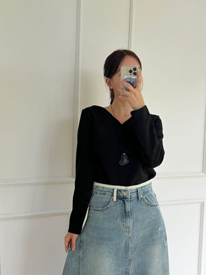 by hey/To Sewing韓國直郵女裝新款推薦人氣職業長袖T恤BY HEY/TO SEWING長袖T恤