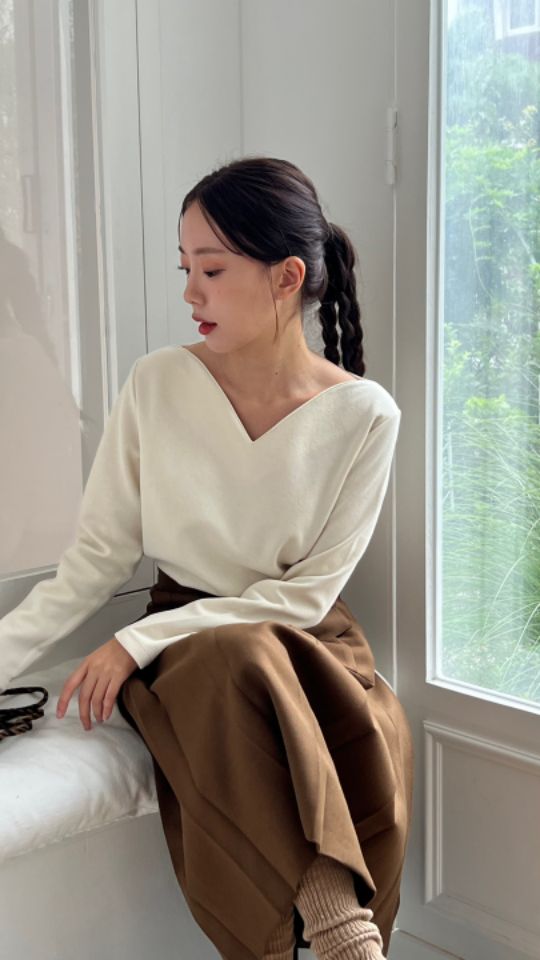 by hey/To Sewing韓國直郵女裝新款推薦人氣職業長袖T恤BY HEY/TO SEWING長袖T恤