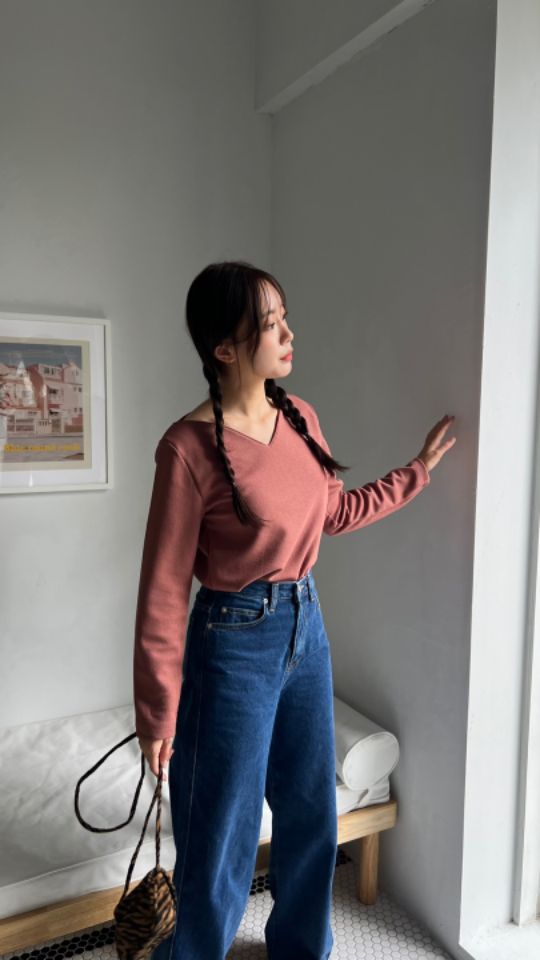 by hey/To Sewing韓國直郵女裝新款推薦人氣職業長袖T恤BY HEY/TO SEWING長袖T恤
