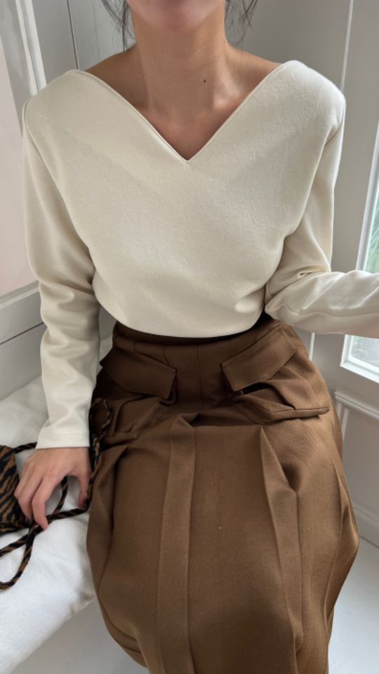 by hey/To Sewing韓國直郵女裝新款推薦人氣職業長袖T恤BY HEY/TO SEWING長袖T恤