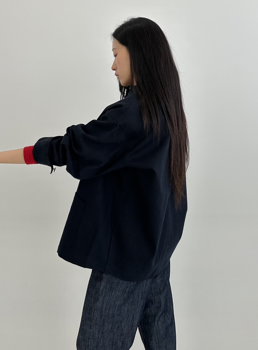 A.VER直郵韓國代購女裝新款人氣職業推薦24秋冬夾克麂皮A.VER夾克