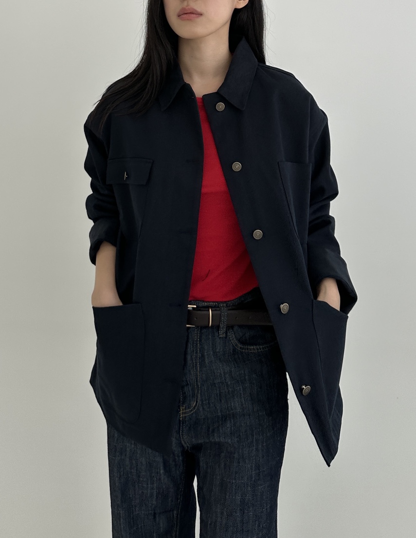 A.VER直郵韓國代購女裝新款人氣職業推薦24秋冬夾克麂皮A.VER夾克