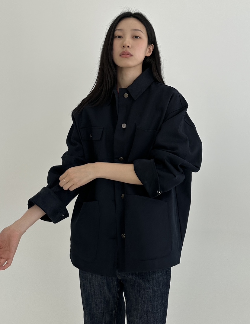 A.VER直郵韓國代購女裝新款人氣職業推薦24秋冬夾克麂皮A.VER夾克