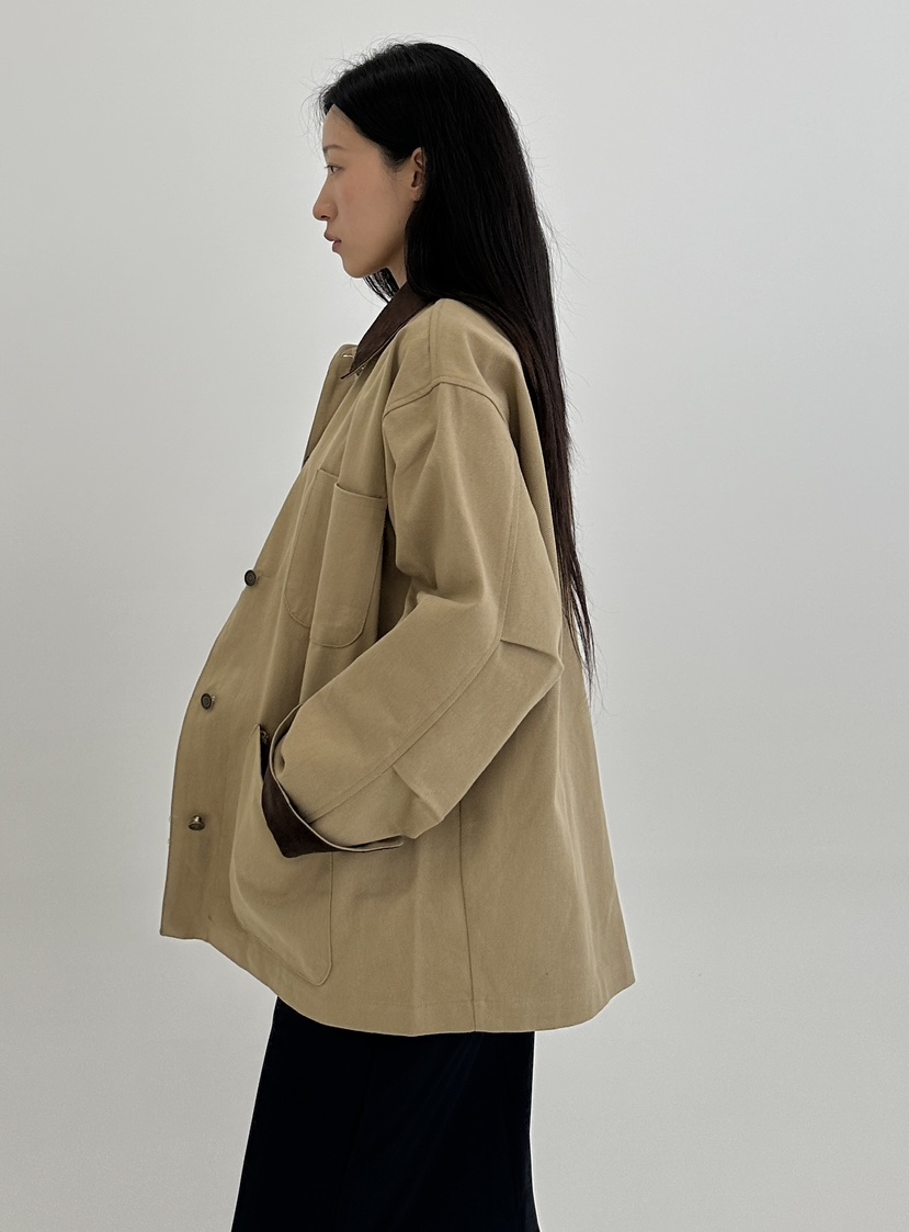 A.VER直郵韓國代購女裝新款人氣職業推薦24秋冬夾克麂皮A.VER夾克
