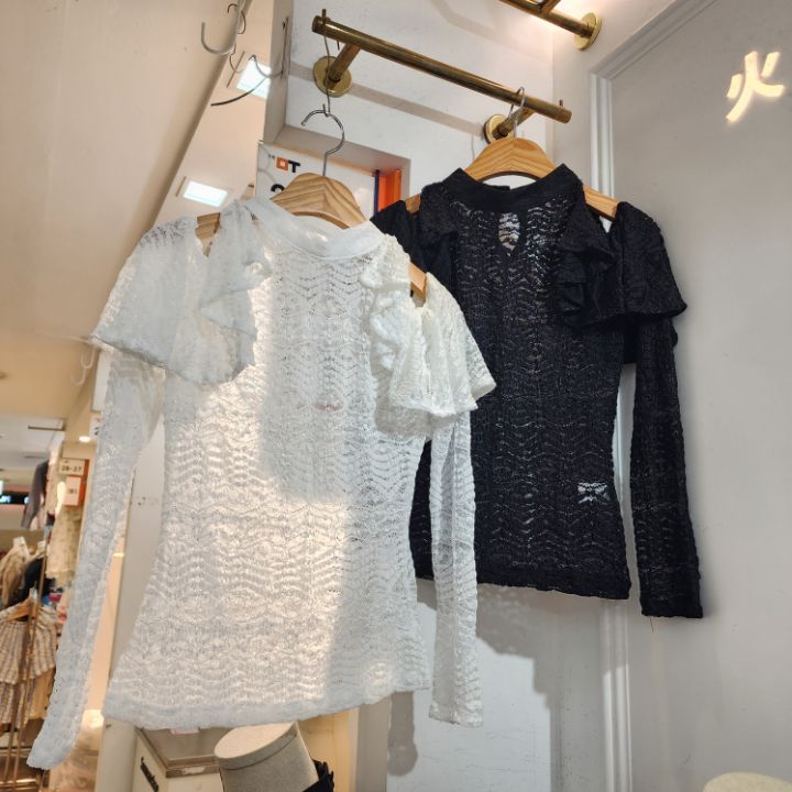 火Ⅱ韓國直郵東大門實拍女裝新品推薦真品熱賣休閑襯衫蕾絲衫火Ⅱ襯衫/蕾絲衫
