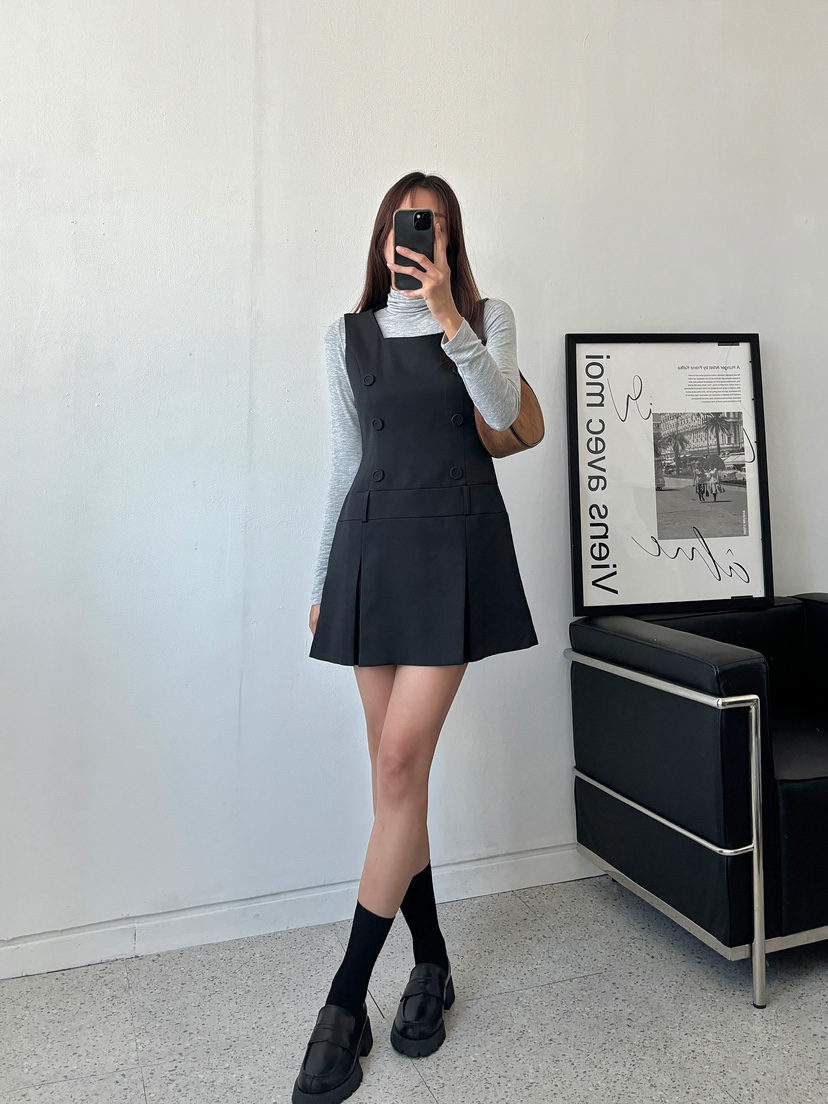 MARRON韓國直郵東大門代購女裝新品推薦休閑時尚人氣連衣裙PIN-UP連衣裙