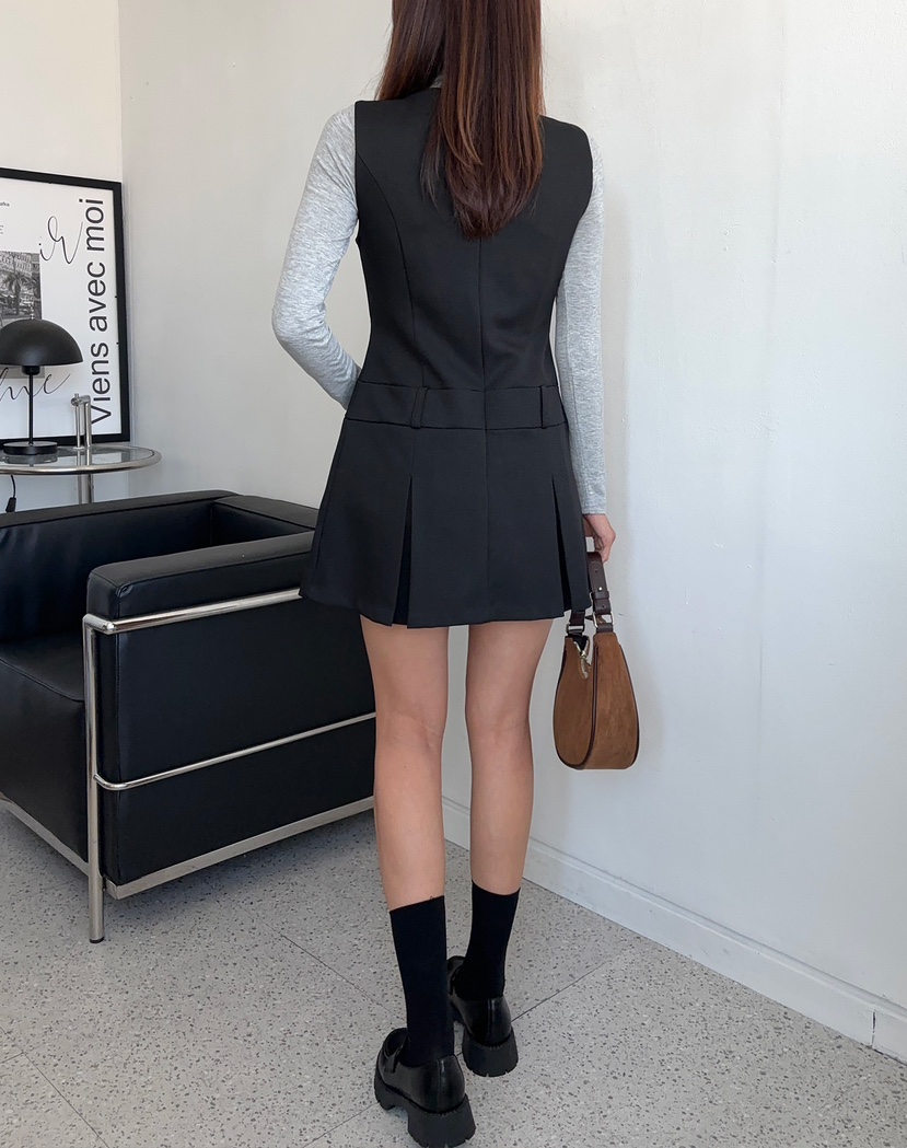 MARRON韓國直郵東大門代購女裝新品推薦休閑時尚人氣連衣裙PIN-UP連衣裙