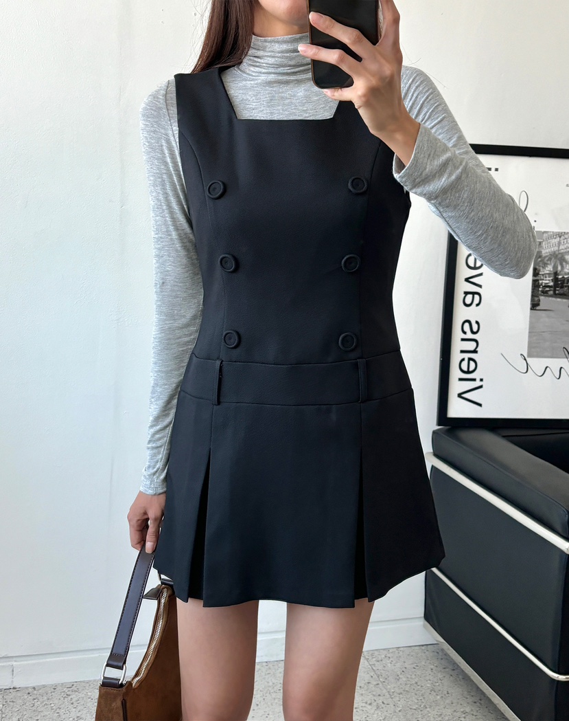 MARRON韓國直郵東大門代購女裝新品推薦休閑時尚人氣連衣裙PIN-UP連衣裙圖色2