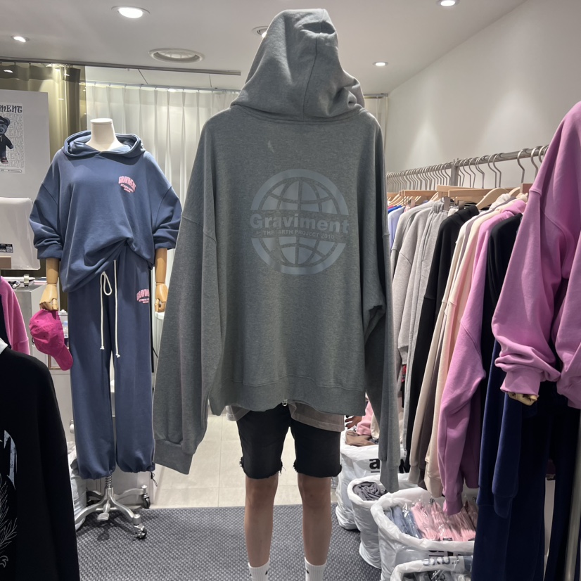 THE LOT/ LOT韓國直郵東大門代購女裝新品24秋冬衛衣拉鏈連帽THE LOT/ LOT衛衣