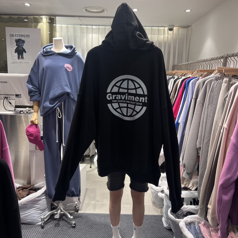 THE LOT/ LOT韓國直郵東大門代購女裝新品24秋冬衛衣拉鏈連帽THE LOT/ LOT衛衣