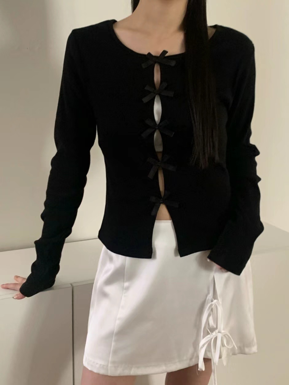 O-RI直郵韓國代購女裝新款24秋冬人氣職業推薦真品長袖T恤O-RI長袖T恤圖色2