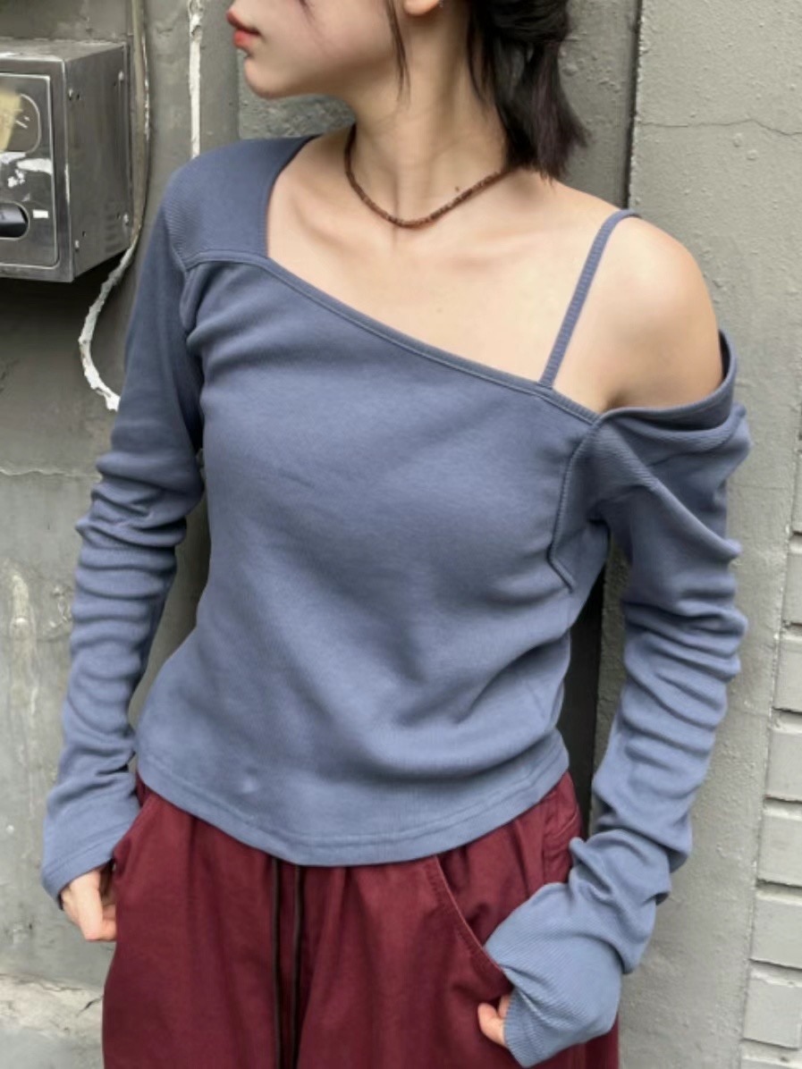 O-RI韓國直郵東大門實拍女裝新款職業推薦時尚熱賣長袖T恤O-RI長袖T恤圖色3