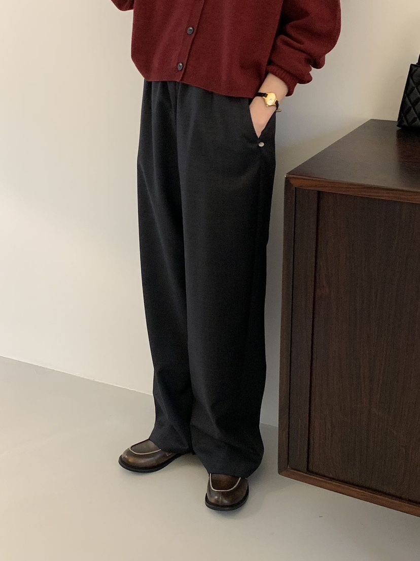 EGG訂貨周期長韓國直郵東大門代購女裝新品熱賣人氣休閑褲羊毛EGG-訂貨周期長休閑褲
