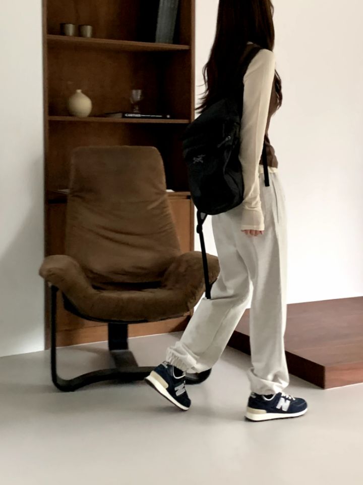 LA MUETTE/JAMIESTONE韓國直郵東大門實拍女裝新品職業休閑褲FLAT GARDEN/LA MUETTE/JAMIESTONE休閑褲