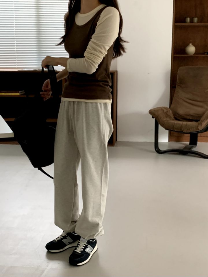 LA MUETTE/JAMIESTONE韓國直郵東大門實拍女裝新品職業休閑褲FLAT GARDEN/LA MUETTE/JAMIESTONE休閑褲
