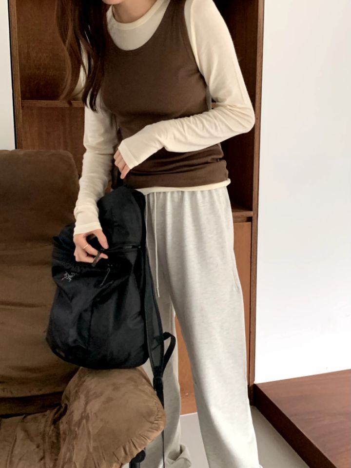 LA MUETTE/JAMIESTONE韓國直郵東大門實拍女裝新品職業休閑褲FLAT GARDEN/LA MUETTE/JAMIESTONE休閑褲