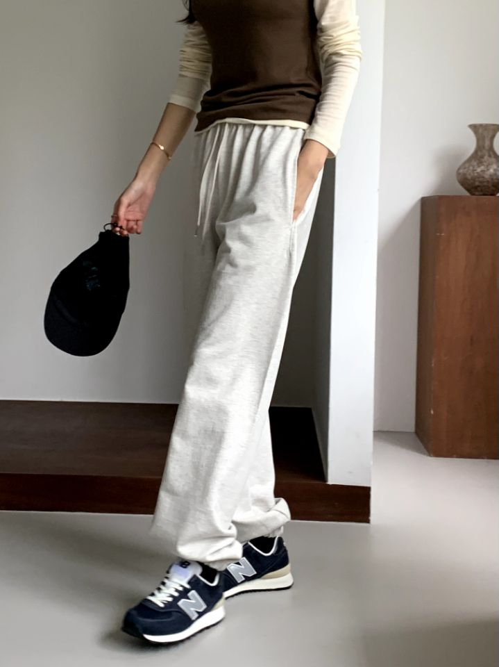 LA MUETTE/JAMIESTONE韓國直郵東大門實拍女裝新品職業休閑褲FLAT GARDEN/LA MUETTE/JAMIESTONE休閑褲
