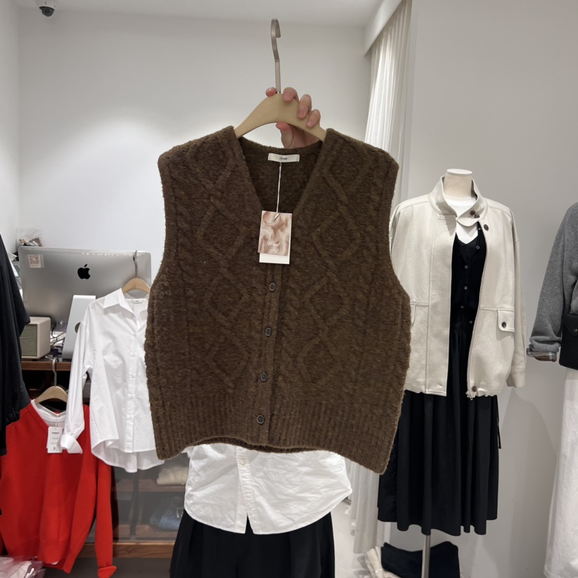 IRVINE直郵韓國代購女裝新款24秋冬人氣熱賣推薦休閑馬甲IRVINE馬甲圖色2