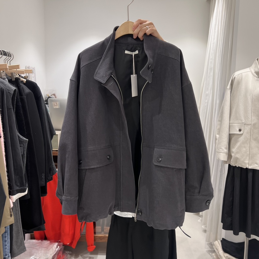 IRVINE韓國直郵東大門實拍女裝新品24秋冬人氣熱賣時尚夾克IRVINE夾克圖色2
