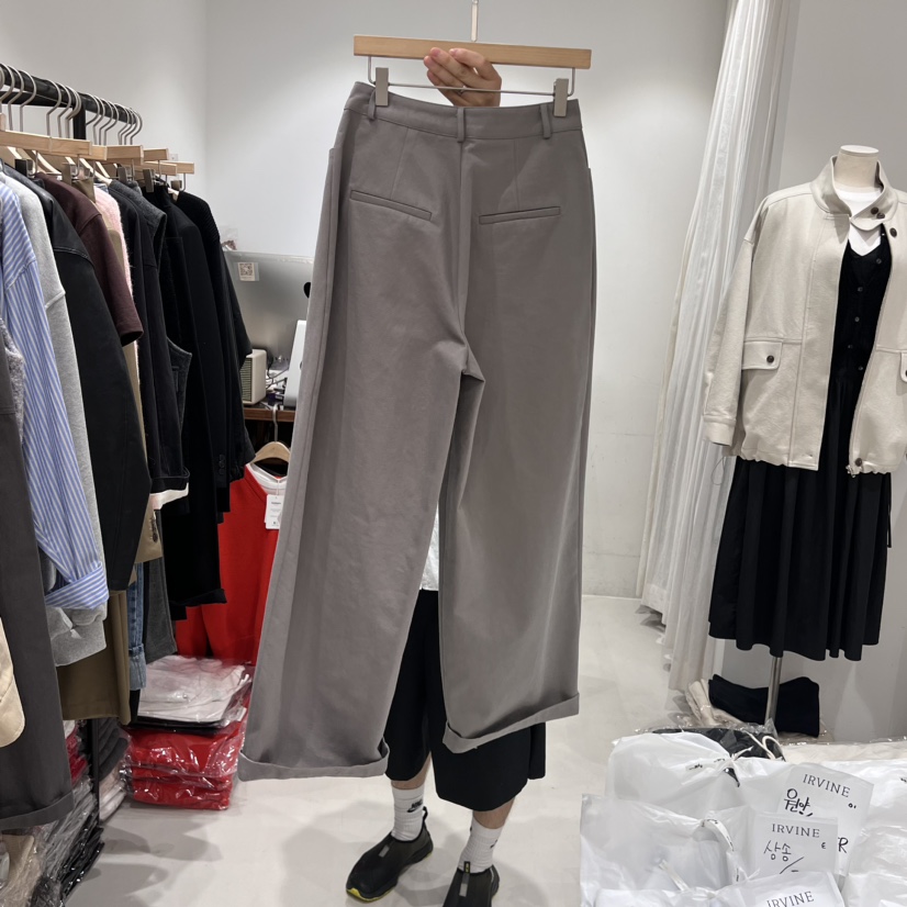 IRVINE韓國直郵東大門實拍女裝新品24秋冬人氣時尚休閑褲IRVINE休閑褲