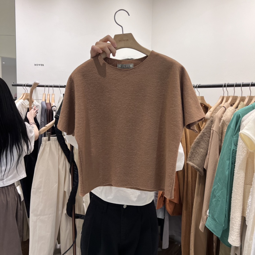 MOWER韓國直郵東大門代購女裝新品休閑人氣職業真品24秋冬T恤MOWERT恤圖色2