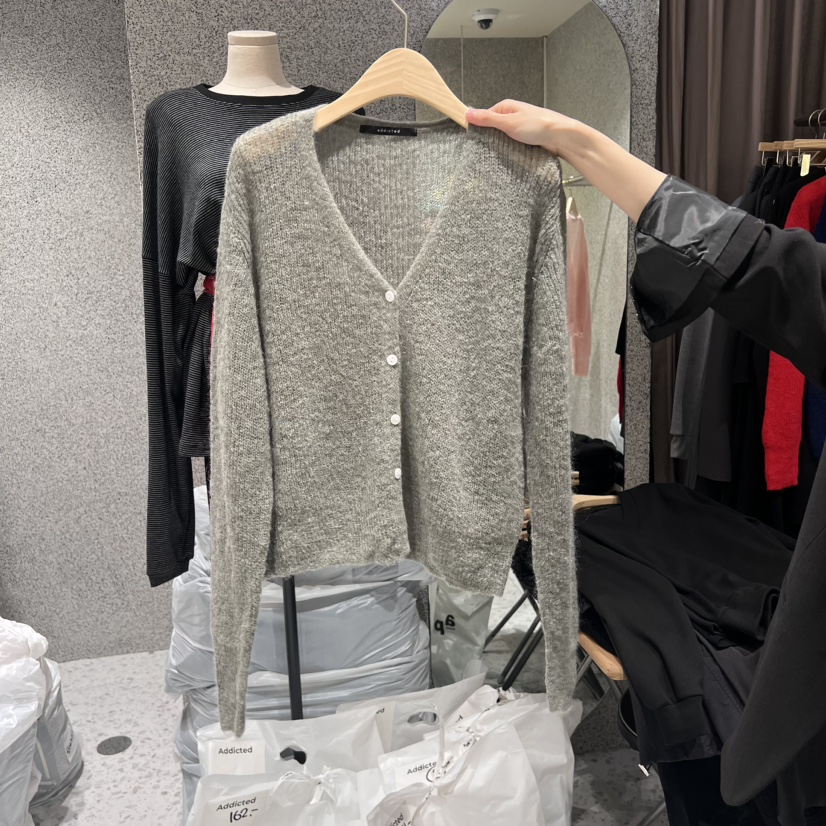 Addicted直郵韓國代購女裝新品人氣休閑真品熱賣針織衫馬海毛ADDICTED針織衫圖色4