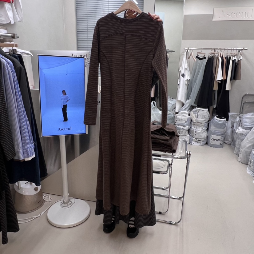 ASCEND直郵韓國代購女裝新款職業真品時尚人氣推薦24秋冬連衣裙ASCEND連衣裙