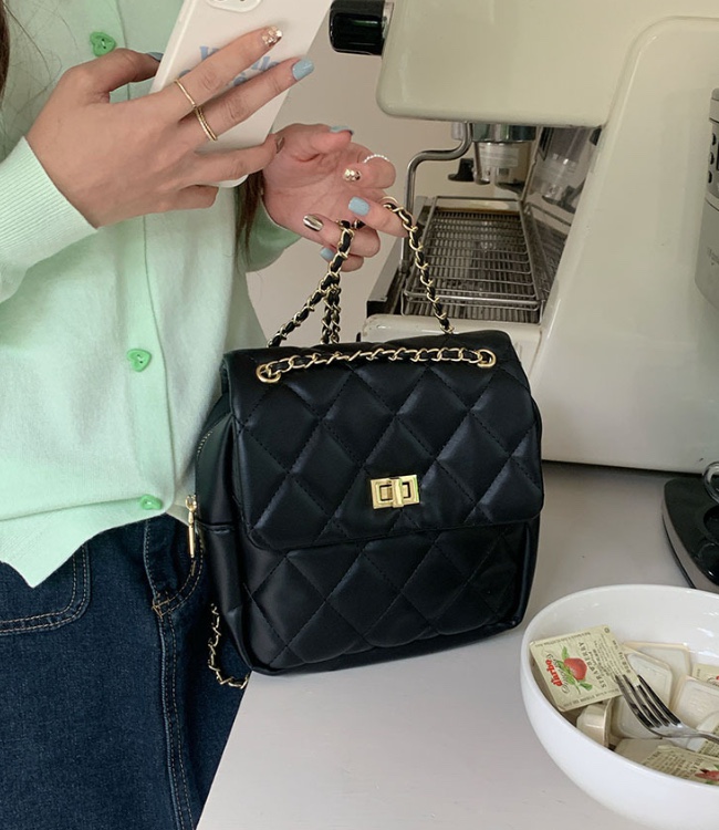 POSH BLUE韓國直郵東大門實拍女裝新品時尚人氣真品雙肩背包POSH BLUE雙肩背包