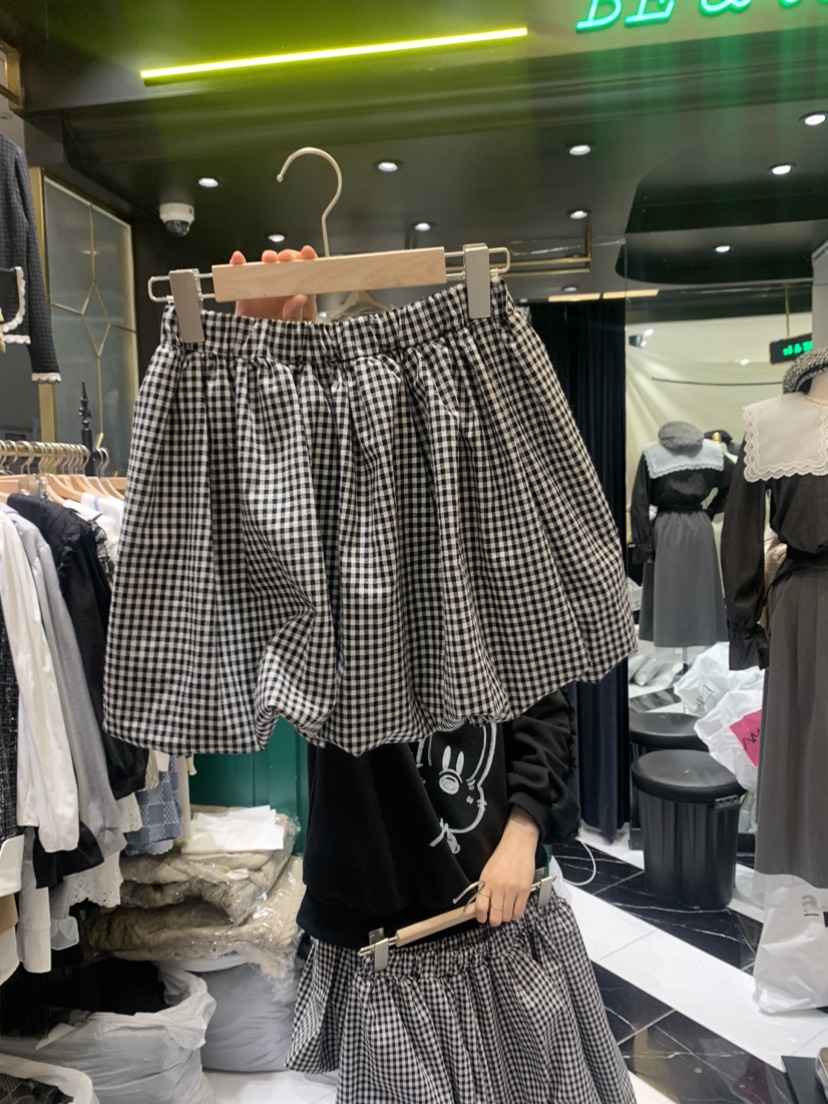 BE&be韓國直郵東大門實拍女裝新款休閑真品推薦熱賣人氣短裙BE&be短裙