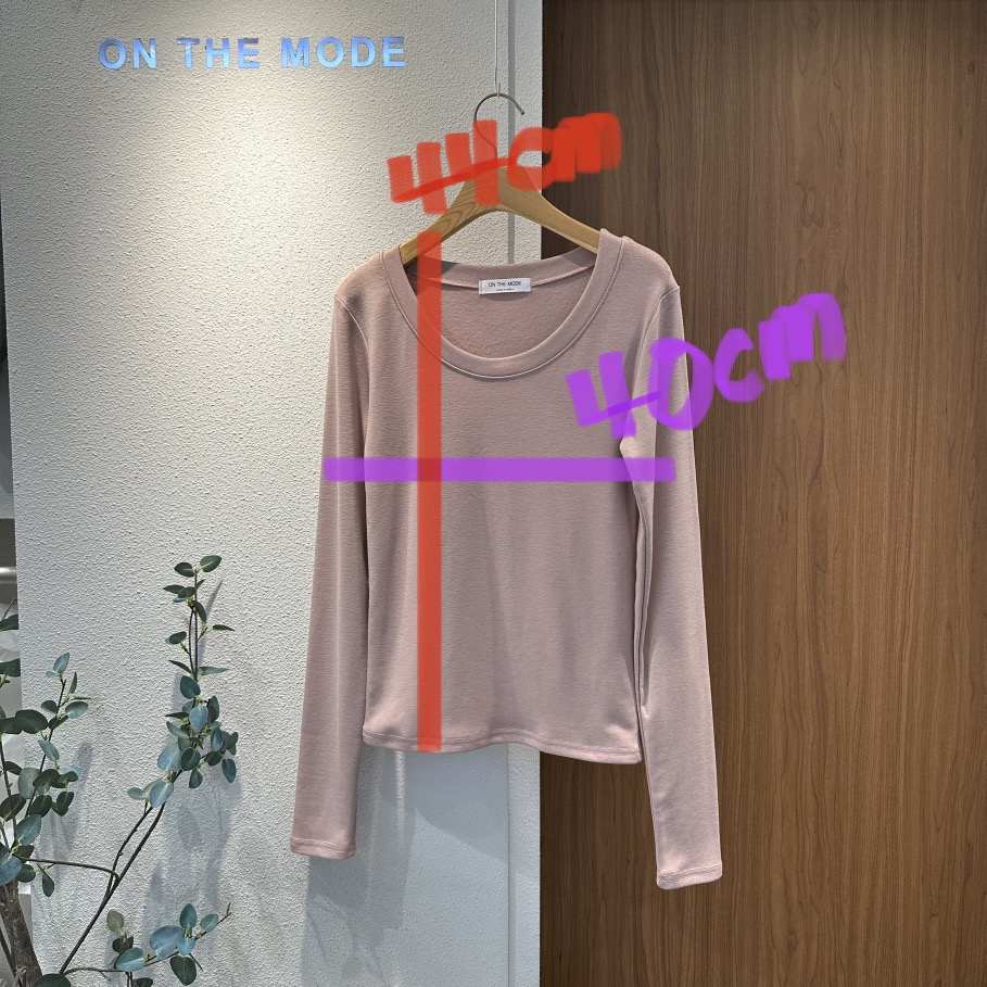 ON THE MODE韓國直郵東大門實拍女裝新品推薦休閑長袖T恤ON THE MODE長袖T恤