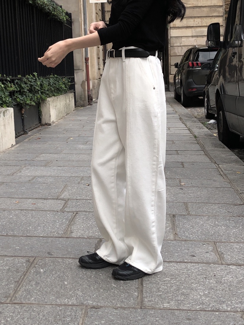 LE BUTTER韓國直郵東大門代購女裝新品24秋冬熱賣牛仔褲LE BUTTER牛仔褲