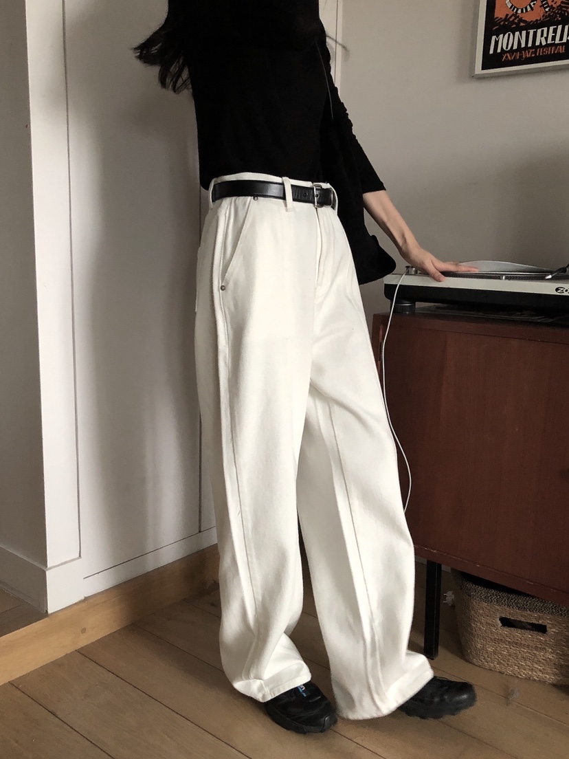 LE BUTTER韓國直郵東大門代購女裝新品24秋冬熱賣牛仔褲LE BUTTER牛仔褲